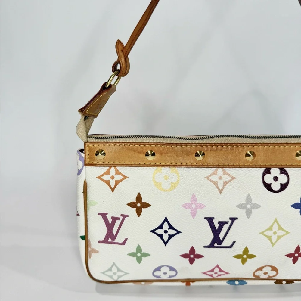✨SOLD✨ Vintage Louis Vuitton Murakami Multicolor Pochette - Picture 7 of 16